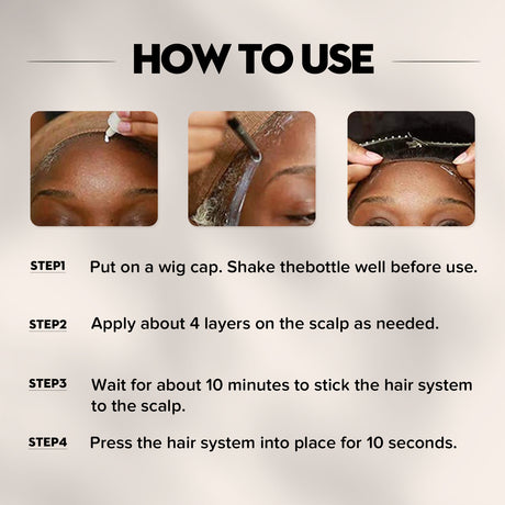 Wig Glue Remove, Skin Invisible Liquid Glue Weave Hair Repair Quickly Remove Hair Block Glue Wig Remove Glue - V.I.P Digital Presence