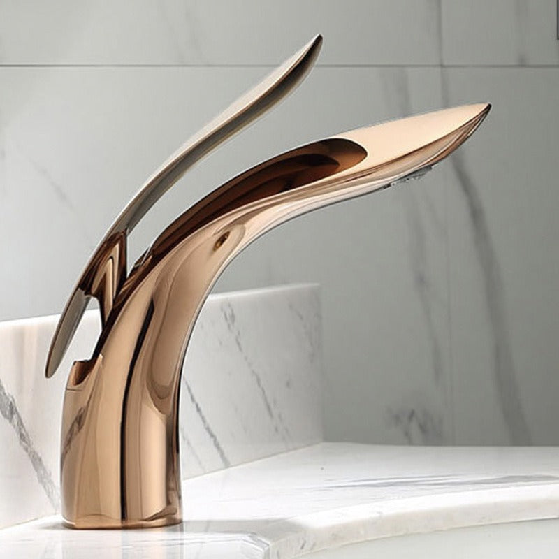 Brass internet celebrity rose gold creative personalized washbasin bathroom washbasin hot and cold - V.I.P Digital Presence