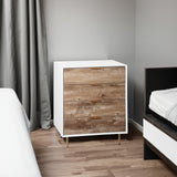 Wooden Tall 4 Drawer Dresser,Chest of Drawers with 4 Metal Legs, Anti-Tipping Device for Bedroom,Living Room - V.I.P Digital Presence