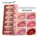 HANDAIYAN Makeup Crystal Square Tube Lipstick Small Ice Cube Matte Matte Lipstick Set 6 Pack - V.I.P Digital Presence