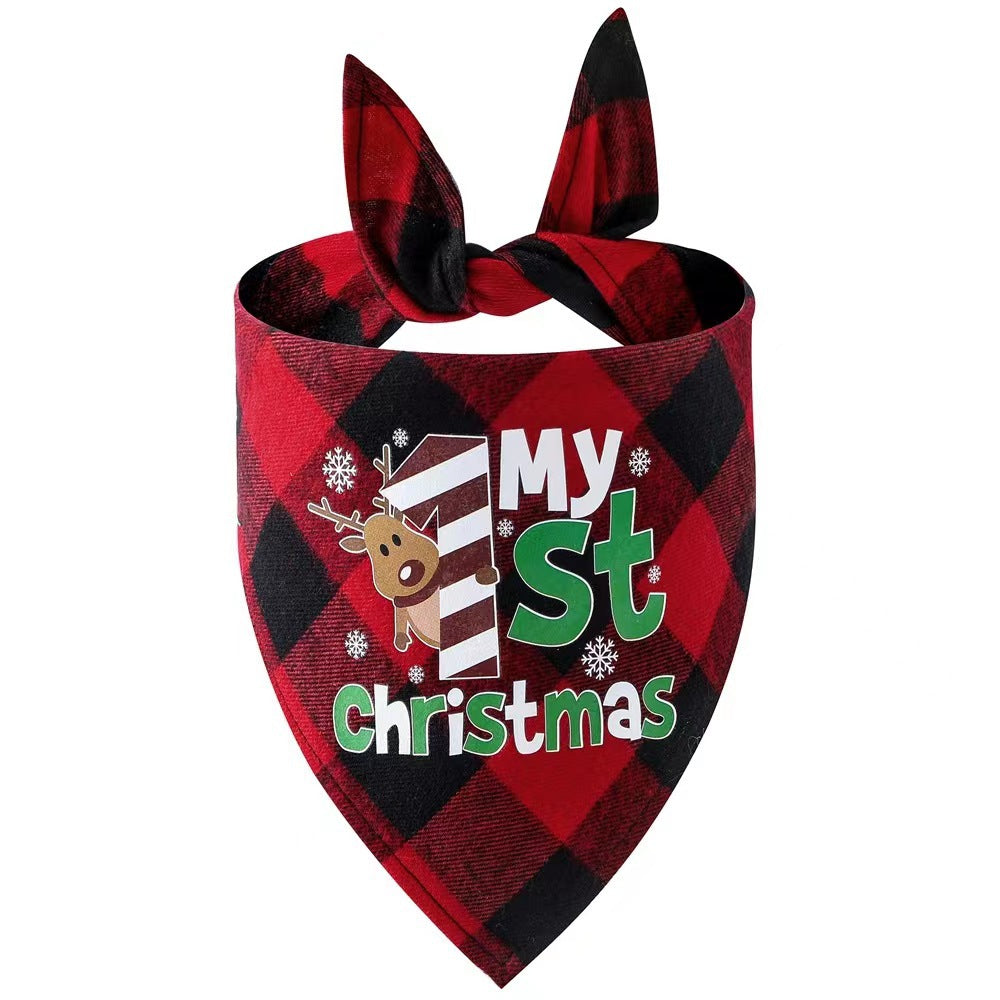 Christmas Day Border Protection Pet Small, Medium, and Large Dogs, Dogs, Cats, Teddy Triangular Towels, Water Jars - V.I.P Digital Presence