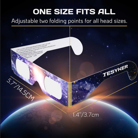 10 Pack Solar Eclipse Glasses ISO 12312-2:2015(E) & CE Certified 2015 Approved Safe Shades for Direct Solar Eclipse Viewing Dire - V.I.P Digital Presence