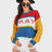 Contrast Dropped Shoulder Long Sleeve Sweater - V.I.P Digital Presence