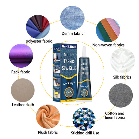 North Moon Fabric Sewing Glue Special Glue For Clothes Printing Pants Insoles Jeans Hole Fabric Glue - V.I.P Digital Presence