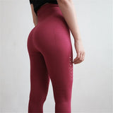 Super Stretchy Gym Tights Energy Seamless Tummy Control Yoga Pants High Waist Sport Leggings Purple Running Pants Women - V.I.P Digital Presence