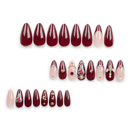 European and American popular manicure wearable nails cross flash diamond explosive wearable nails fake nails - V.I.P Digital Presence