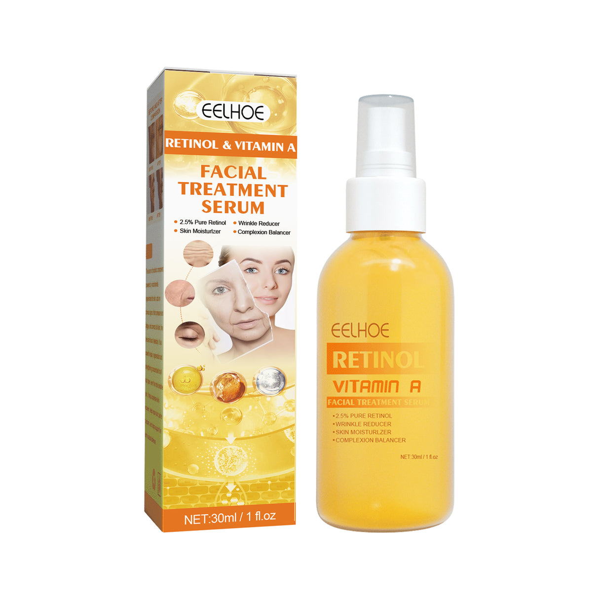 Retinol Anti Wrinkle Essence Spray, Shrinks And Tightens Pores, Brightens Skin, And Reduces Lines Spray - V.I.P Digital Presence