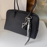 Miu Style Bag Charm Couple Edition Billiard Black 8 Decorative Chain Korean INS Alloy Badminton Climbing Keychain - V.I.P Digital Presence