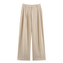Elegant and Loose Women's Suit Jacket and Wide Leg Pants Style - V.I.P Digital Presence