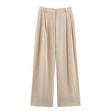 Elegant and Loose Women's Suit Jacket and Wide Leg Pants Style - V.I.P Digital Presence