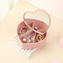 High-end luxury desktop large capacity compartment jewelry storage box with mirror - V.I.P Digital Presence