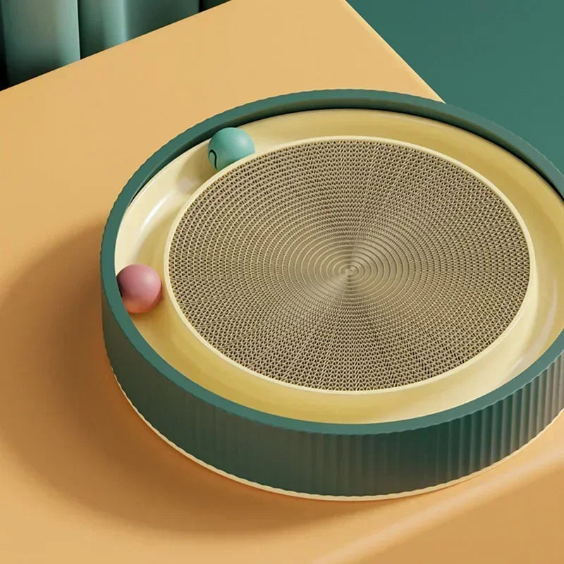Multi Function Round Cat Scratching Board with Ball Toy Cat Scratcher Funny Sharpen Nails Scraper Can Replace Nest for Cats - V.I.P Digital Presence