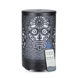 100ml Iron Metal Humificador De Aroma 7 Colors Led Lamp Ultrasonic Electric Skull Aroma Diffuser With Remote - V.I.P Digital Presence