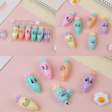 1 mini resaltador bonito con dibujos animados, marcador de pintura, material de papelería para la escuela y la oficina, cápsula de vitaminas Kawaii divertida.