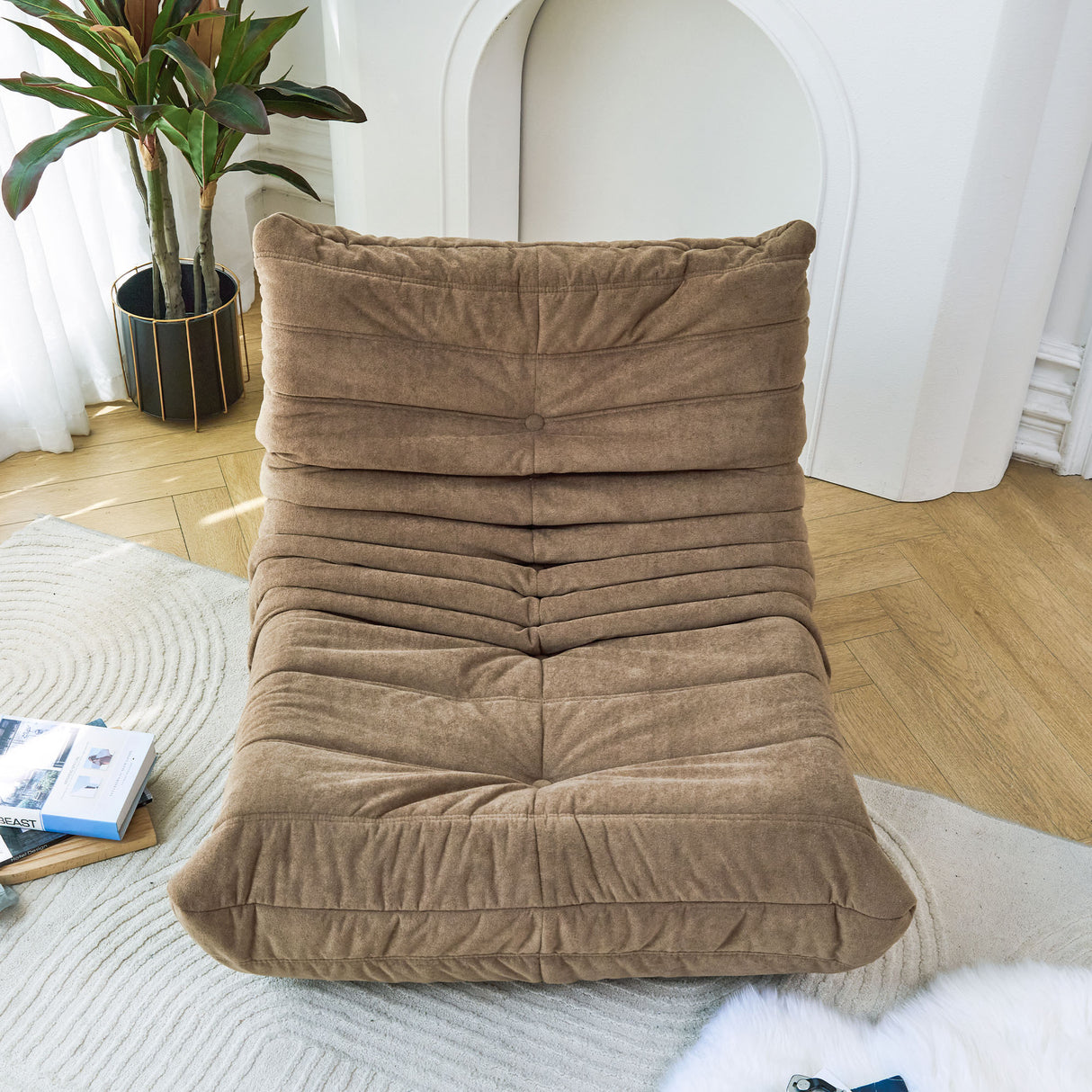 Floor sofa Bean Bag Chair for Adults Fireside Bean Bag Lounger Memory Foam Chair for Home, office, Apartment or Gaming Venue - V.I.P Digital Presence