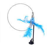 Suction cup cat toy stick that can be attached and held with steel wire multi head interchangeable cat toy and pet supplies - V.I.P Digital Presence