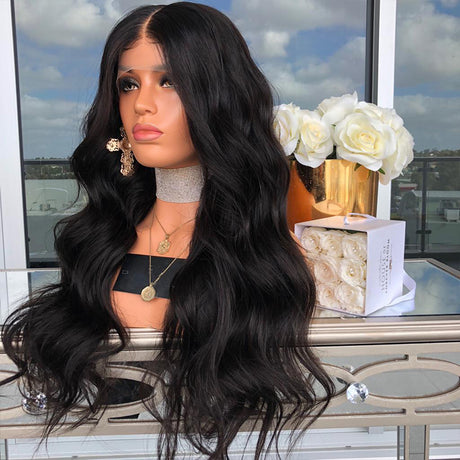 European And American Style New Wig Women's Mid-Section Long Curly Hair Fluffy Chemical Fiber Hair Lace Headgear - V.I.P Digital Presence