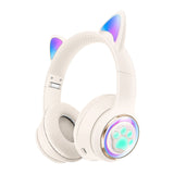 Luminous Cat Ears Cute Space Cabin Head Mounted Bluetooth Earphones Heavy Bass Gaming Wireless Earphones - V.I.P Digital Presence