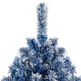 6FT pre ignited hinge chain artificial fir Christmas tree, Christmas tree snowflake flocking person with 750 Christmas branches - V.I.P Digital Presence