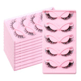 Clear Band Corner Foxy Winged Cat Eye 3D Strip Lashes Silk Party Full False Eyelash Vegan Faux Mink Eyelash With Diamond Pearl - V.I.P Digital Presence