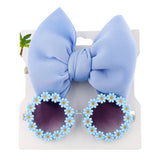 Personalized girl fashion glasses, baby headband set, sun visor - V.I.P Digital Presence