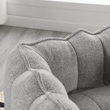 Soft Bean Bag Chair with High Resilient Foam(Chips)for living room and bedroom,Comfortable Square Lazy Sofa with Footstool - V.I.P Digital Presence