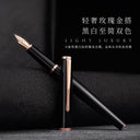 Pluma estilográfica LT Hongdian de oro rosa 920, punta superfina/fina de 0,4/0,5 mm, elegante y excelente para regalo de oficina.