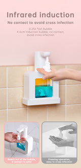 Cute Cat Rechargeable Touchless Automatic Soap Dispenser 400ml Kids foam Soap Dispenser with Night Light - V.I.P Digital Presence