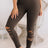 Rose Red Cut-out Skinny High Waist Leggings - V.I.P Digital Presence
