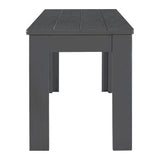 TREXM 3-piece retro cutlery set, rectangular stand table, and 2 wooden stools for 4 people (gray) - V.I.P Digital Presence