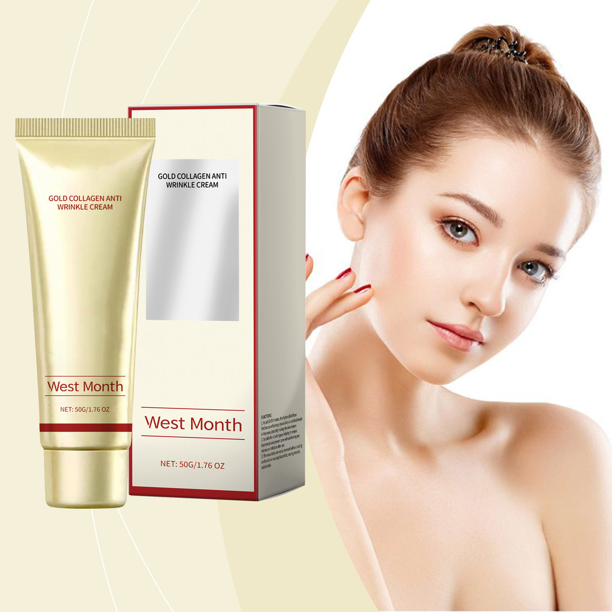 Collagen Moisturizing Cream, Moisturizing And Nourishing Facial Skin Daily Skin Care Brightening Cream - V.I.P Digital Presence