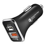 PD car charger TYPE-C fast charging car charging head CE certified 18W charger QC3.0 - V.I.P Digital Presence