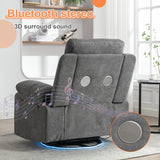 270 degree rotating electric lounge chair with Bluetooth speaker, LED light, telescopic foot pedal adjustable backrest DG - V.I.P Digital Presence