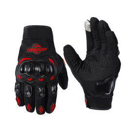 Motorcycle Riding Gloves, All Finger, Summer Breathable, Men's And Women's Electric Vehicles, Anti Fall, Anti Slip, Touch Screen - V.I.P Digital Presence