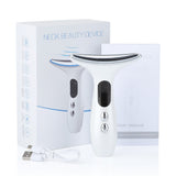 Facial Lift Anti Wrinkle Reduce Double Chin 3 Colors LED Photon Therapy EMS Face Neck Massager Beauty Device - V.I.P Digital Presence