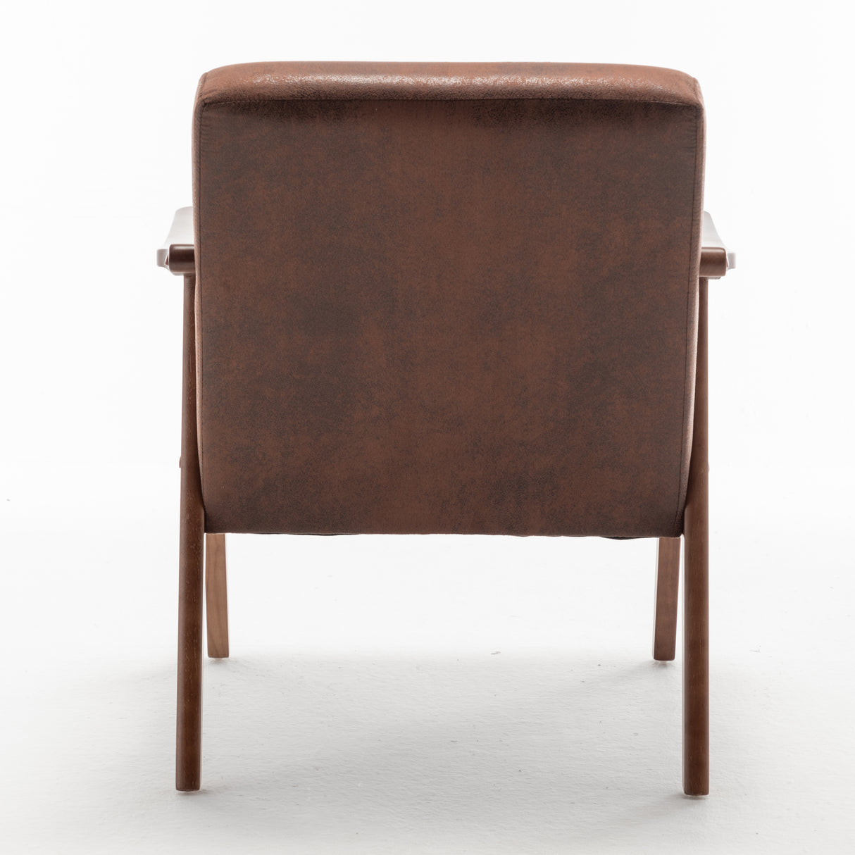 Medieval modern chair, solid wood frame living room chair, accent chair with ultra thick backrest - V.I.P Digital Presence