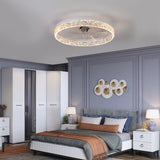 Modern acrylic ceiling fan light with remote control, dimmable LED pendant light, 6-speed adjustable, silent motor - V.I.P Digital Presence