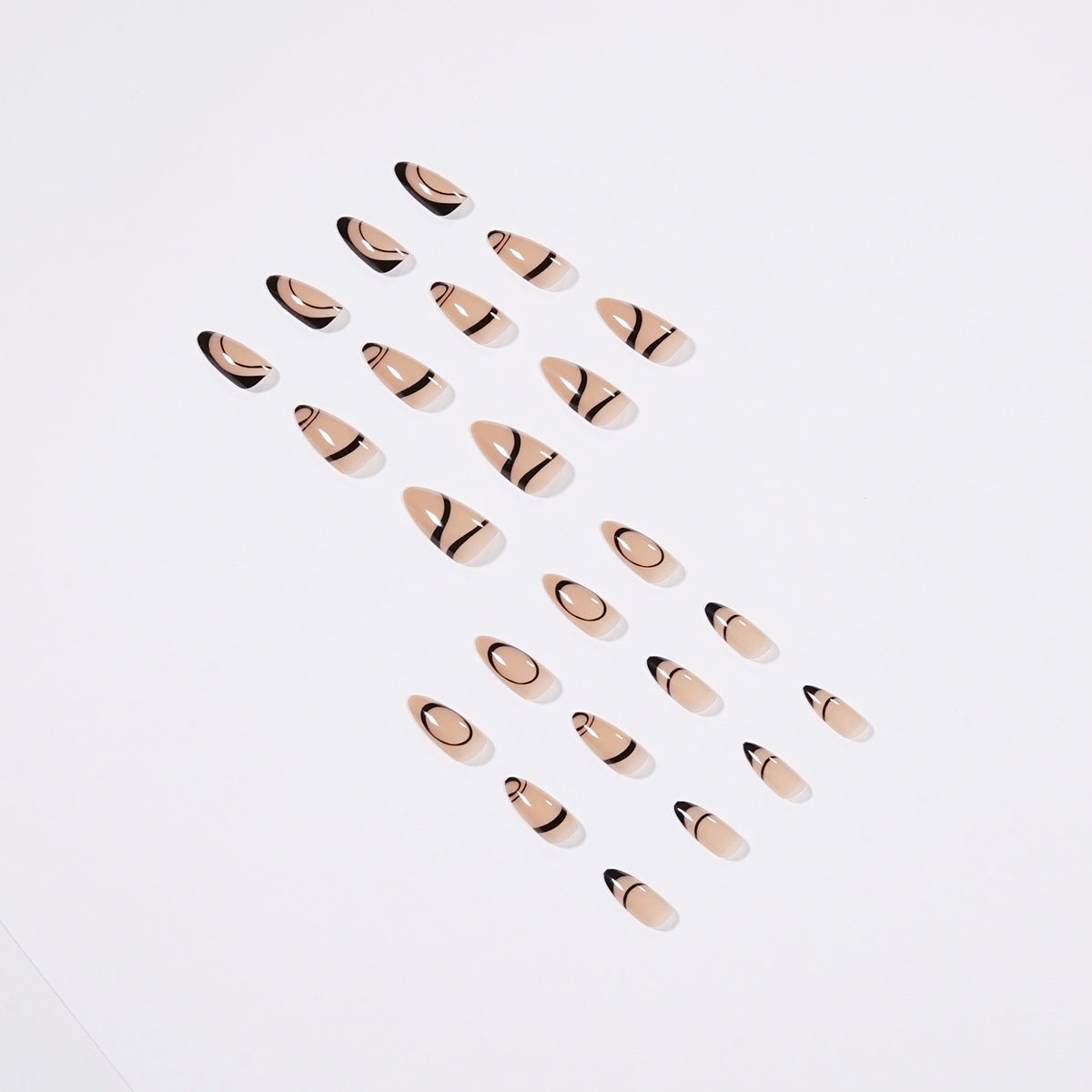 Nordic Style Wearing A Simple Nail Patch Line Manicure Patch French Manicure Press On Nails - V.I.P Digital Presence