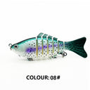 Multi Jointed Fishing Lure Sinking Artificial Wobbler Bait Hard Bait Swimbait 10cm/15.7g Fishing Tackle 7 Sections Crankbait - V.I.P Digital Presence