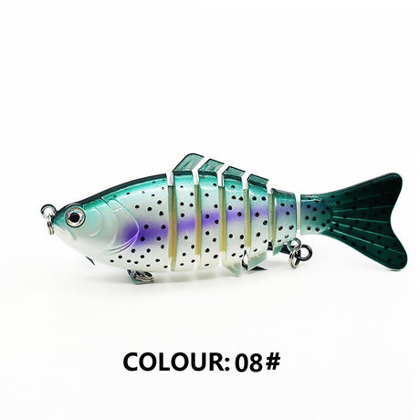 Multi Jointed Fishing Lure Sinking Artificial Wobbler Bait Hard Bait Swimbait 10cm/15.7g Fishing Tackle 7 Sections Crankbait - V.I.P Digital Presence