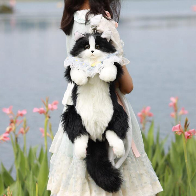 Handmade plush cat backpacks: super cute, trendy. Great bday gifts or toys, doubles as a cat - themed shopping bag! - V.I.P Digital Presence