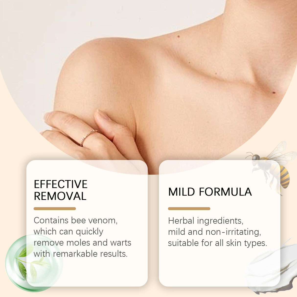 La crema de veneno de abeja Woodsleep es una crema limpiadora, hidratante, suave y reparadora para el cuidado corporal.