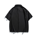 Simple letter embroidery casual short sleeved shirt men's half sleeved shirt - V.I.P Digital Presence