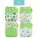 Happy Flute Cloth Diapers for Children Adjustable Wet/Dry Bag Waterproof Babies Diapers Ecological Backpack Reusable 4 pcs/set - V.I.P Digital Presence
