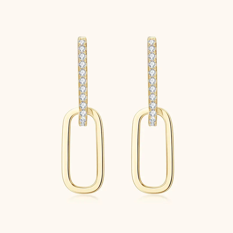 925 Sterling Silver Moissanite Earrings - V.I.P Digital Presence