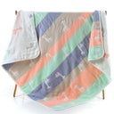 110*110cm Parent-child Baby Summer Bedding Sofa Quilt 100% Cotton Baby Blanket Child Quilt 6 Layers Muslin Swaddle for Newborns - V.I.P Digital Presence