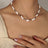 Freshwater Pearl Titanium Steel Bead Necklace - V.I.P Digital Presence