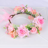 Korean garland headdress fresh corolla walk show dance headdress holiday pastoral props handmade hairpin - V.I.P Digital Presence