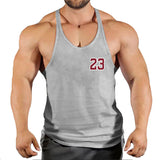 Sportswear vest men's round neck men's cotton vest loose shoulder sleeveless basketball suit - V.I.P Digital Presence