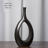 Nordic style light luxury hydroponic ceramic vase decoration, living room desktop flower arrangement, home decoration - V.I.P Digital Presence